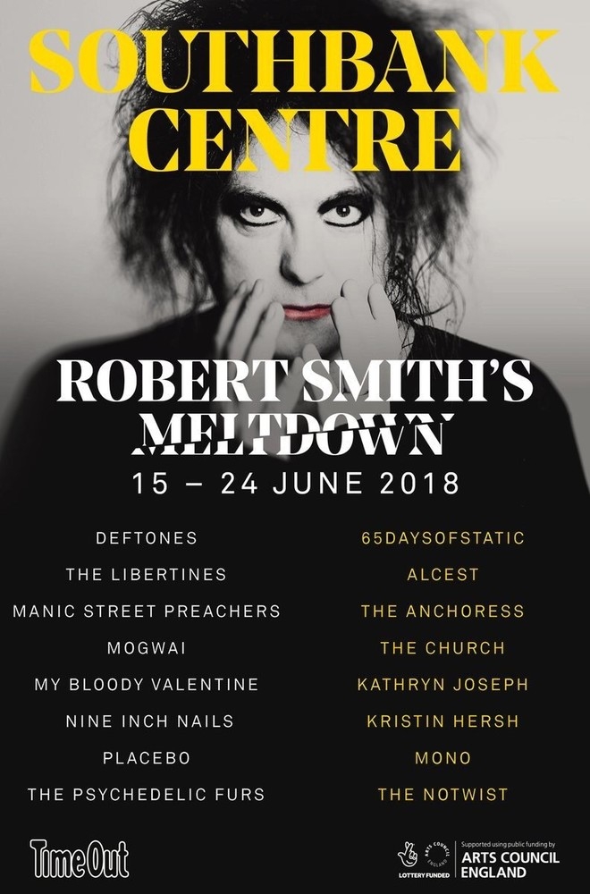 Deftones, Mogwai, Nine Inch Nails, Placebo, Alcest and more set for Robert Smith’s Meltdown fest.