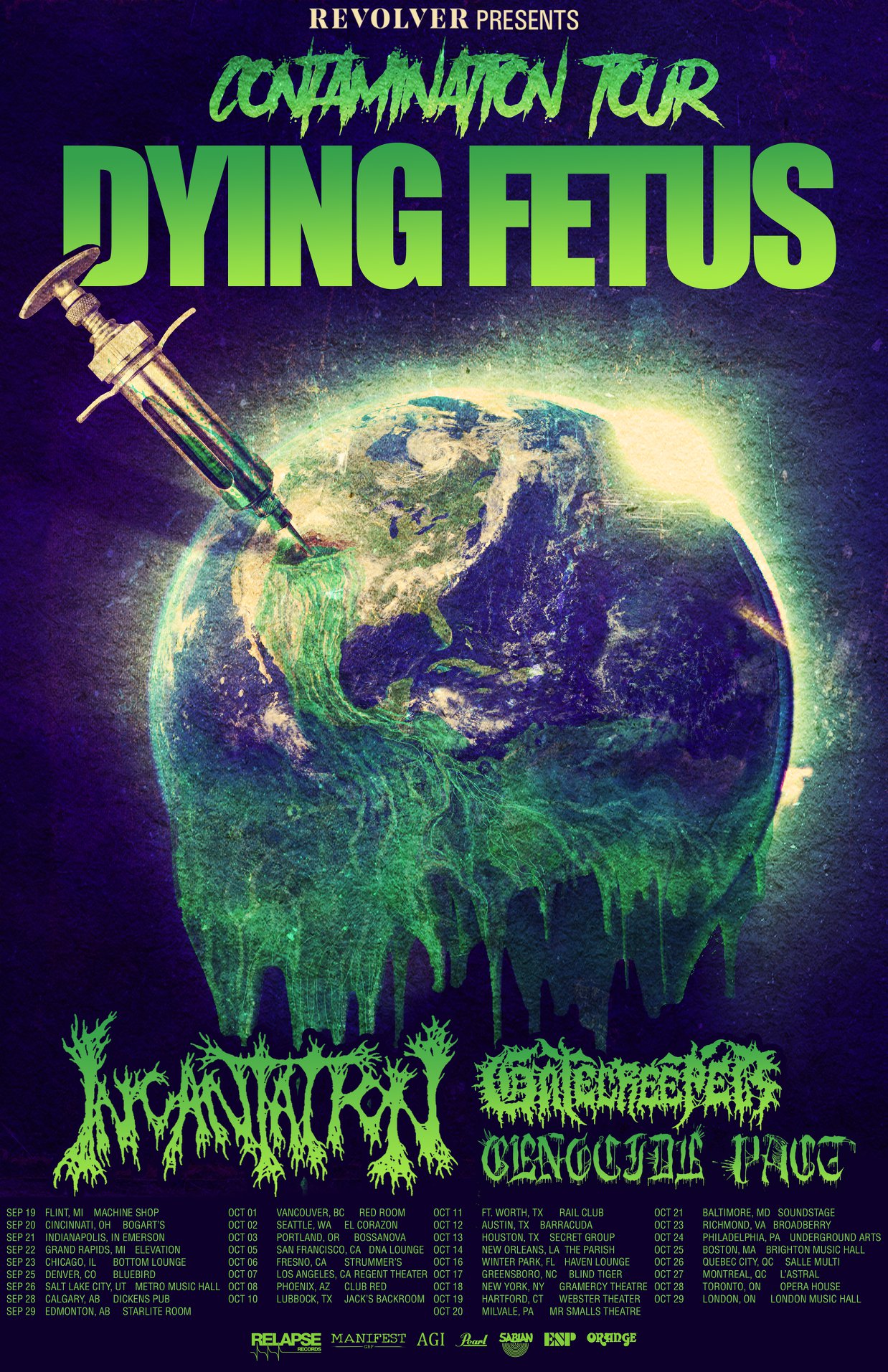Dying Fetus, Incantation, Gatecreeper, and Genocide Pact booked for