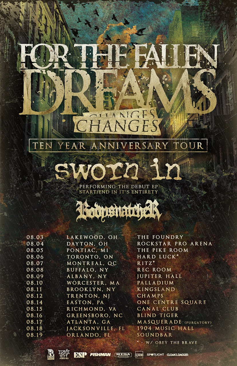 For The Fallen Dreams announce ‘Changes’ 10th Anniversary Tour
