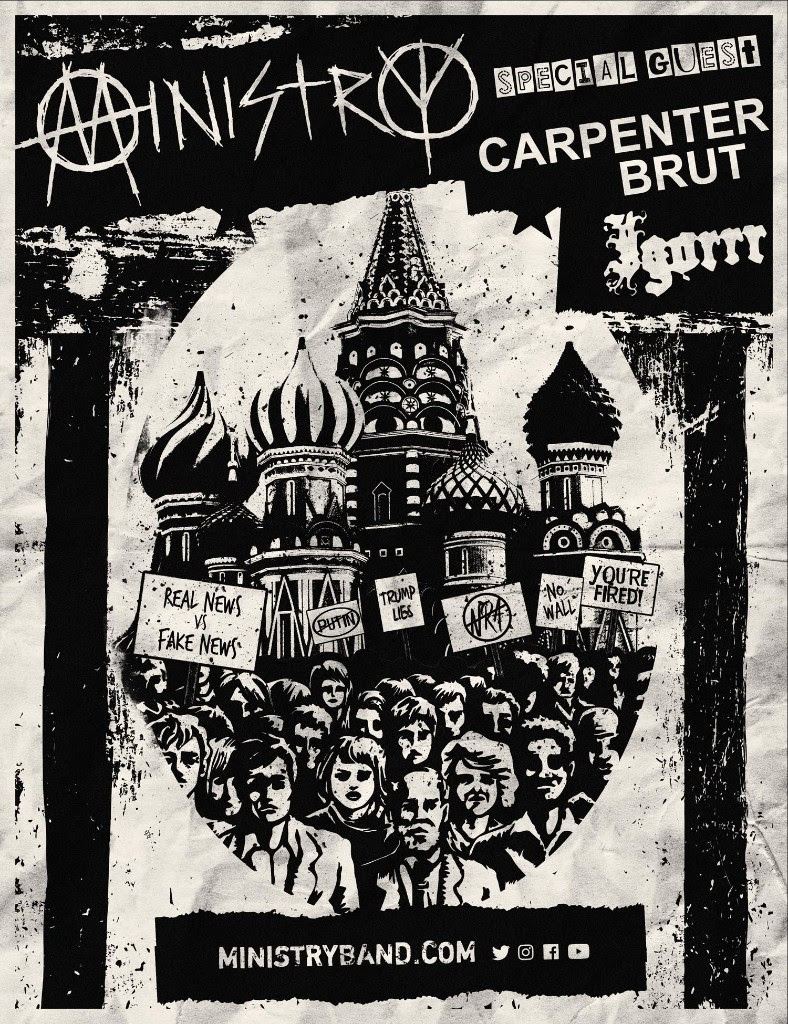 Ministry announces North American Fall tour w/Carpenter Brut and Igorrr