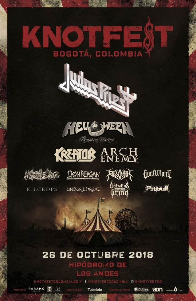 Judas Priest to headline frist-ever Knotfest Colombia