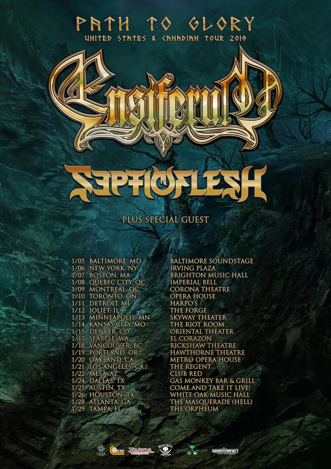Ensiferum and Septicflesh announce 2019 North American Winter Tour