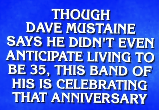Megadeth returns to ‘Jeopardy’ as a $1600 answer