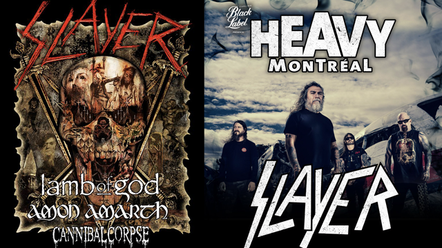 Slayer announce leg 5 of final North American tour, band to headline 2019 Heavy Montréal