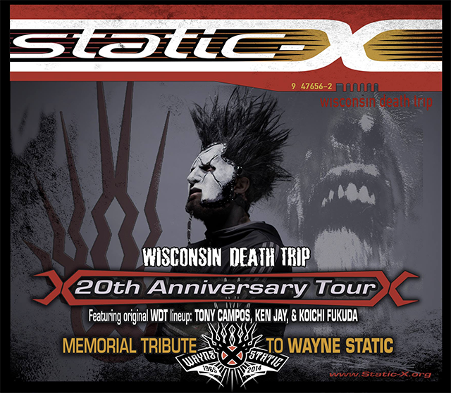 Static-X announce 20th Anniversary Tour & Memorial Tribute to Wayne Static