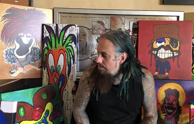 KoRn’s Fieldy auctioning off his mixed media paintings