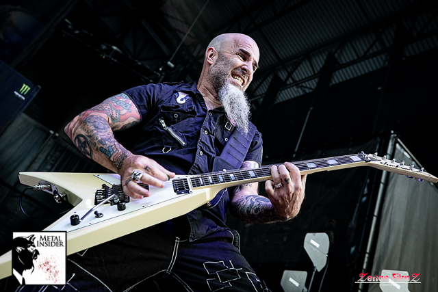 Watch Anthrax’s Scott Ian jam with son on Sepultura’s “Roots Bloody Roots”
