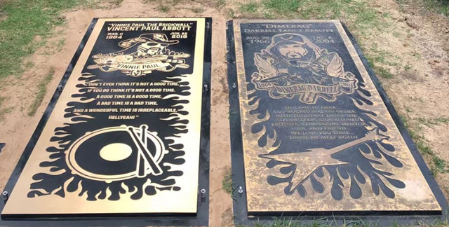 Vinnie Paul’s (Pantera/Hellyeah) Grave Marker has officially been installed