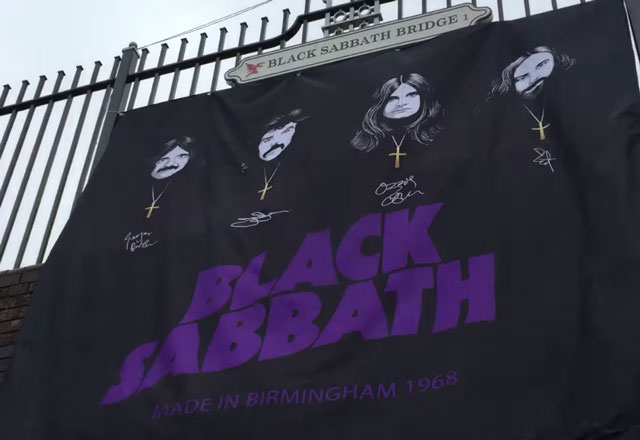 Black Sabbath members unveil ‘Black Sabbath Bridge’ and bench in Birmingham