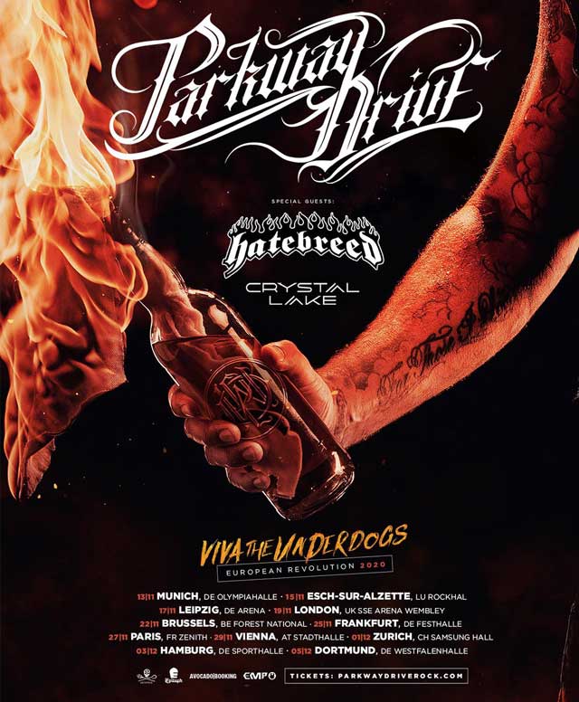 PARKWAY DRIVE Announces 2022 North American Tour With HATEBREED