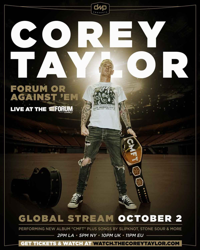 Corey Taylor reveals ‘Forum Or Against ‘Em’ Global Pay-Per-View Event