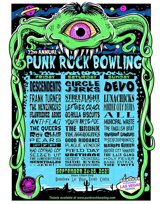 NOFX drop off 2021 ‘Punk Rock Bowling’ Festival