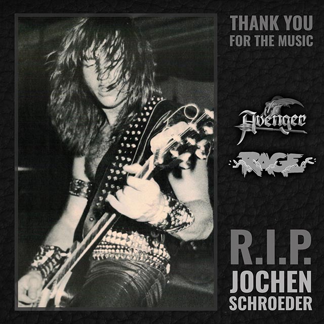 Rage co-founder/guitarist Jochen Schroeder has passed away