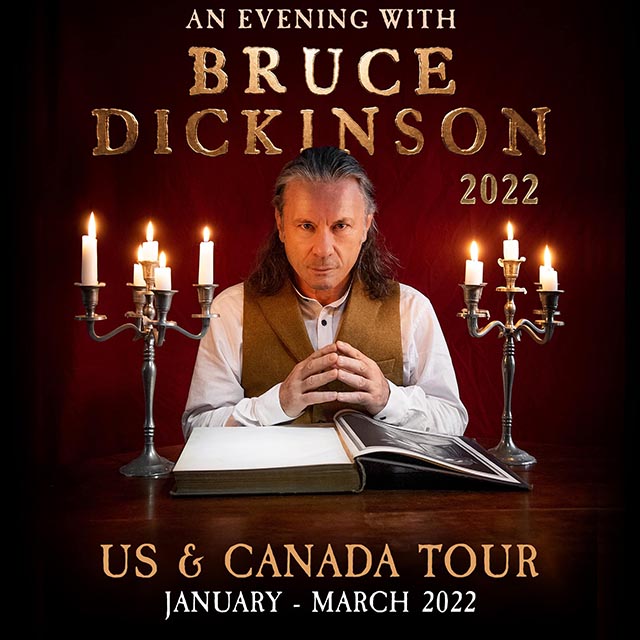 Bruce Dickinson’s spoken word tour comes to the US