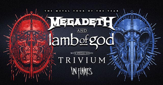 Megadeth and Lamb of God announce second leg of ‘The Metal Tour of the Year’ w/ Trivium & In Flames