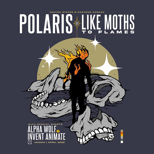 Polaris & Like Moths To Flames announce North American co-headlining Tour w/ Alpha Wolf & Invent Animate