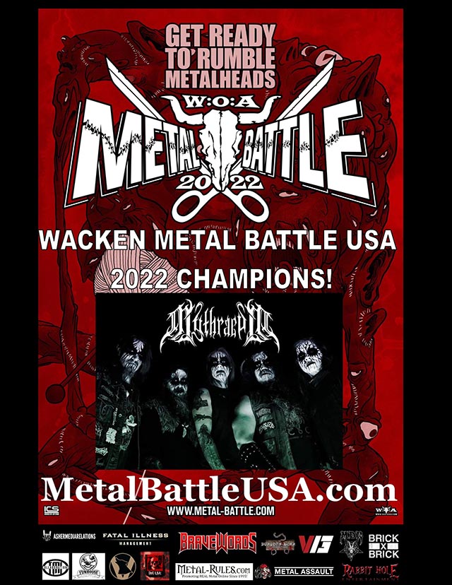 Mythraeum crowned Wacken Metal Battle USA 2022 Champion to play Wacken Open Air