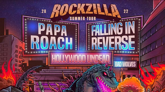 Papa Roach and Falling In Reverse announce ‘The Rockzilla Summer Tour’ w/ Hollywood Undead & Bad Wolves