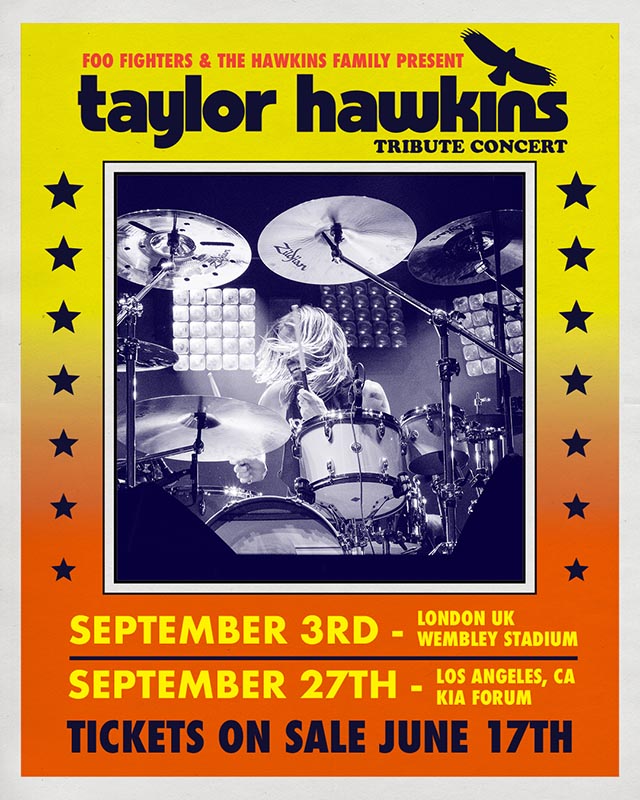 Members of Rush and Queen among others to perform at Taylor Hawkins tribute concerts in London and LA