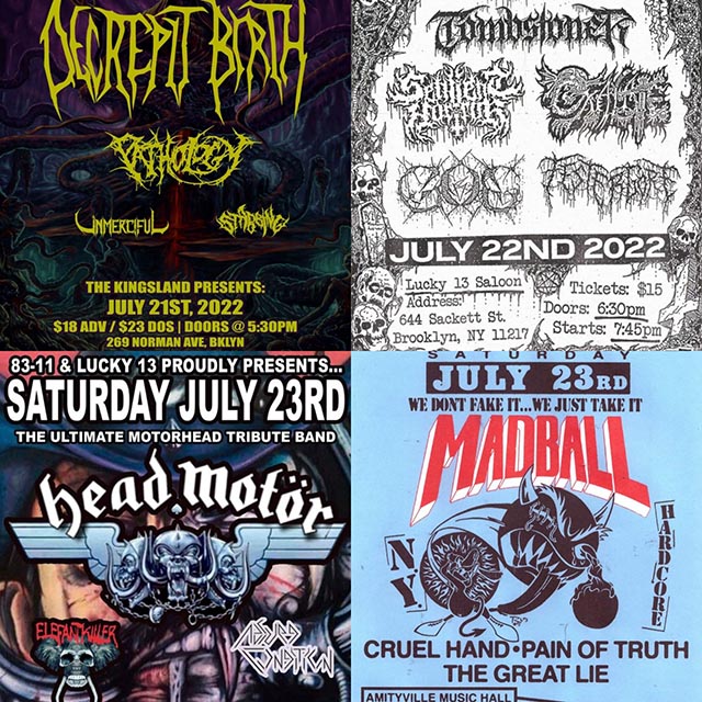 Concert Calendar (7/21-7/23) | Vote for This Website to Play Wacken 2022; Decrepit Birth, Madball, & more