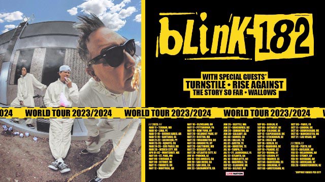 blink 182 tour shirt 2023