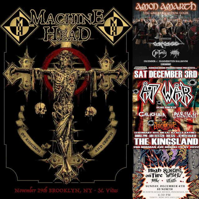 Concert Calendar (11/29-12/4): Metal Gives – Amon Amarth, High on Fire, & more