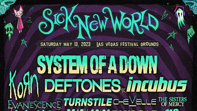 Inaugural Sick New World festival to see the return of Coal Chamber and Lacey Strum in Flyleaf in Las Vegas 2023