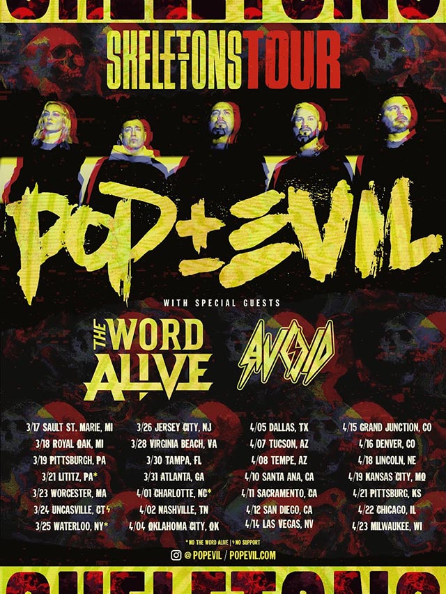 pop evil tour 2023 usa