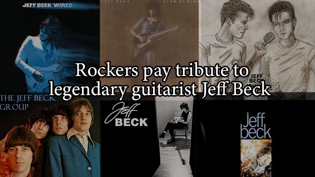 Rockers pay tribute to legendary guitarist Jeff Beck