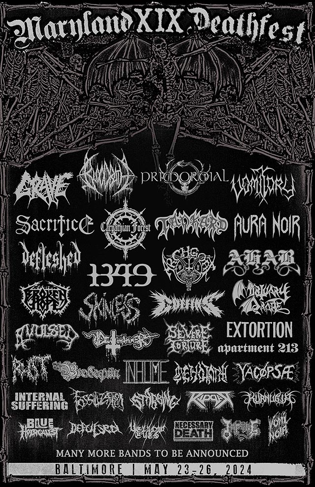 Maryland Deathfest 2024 First wave of bands announced Bloodbath, 1349