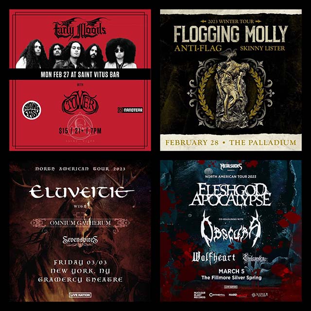 Concert Calendar (2/27-3/05): Bouncing Off the Walls Somewhere at a Gig : Flogging Molly, Eluveitie, & more