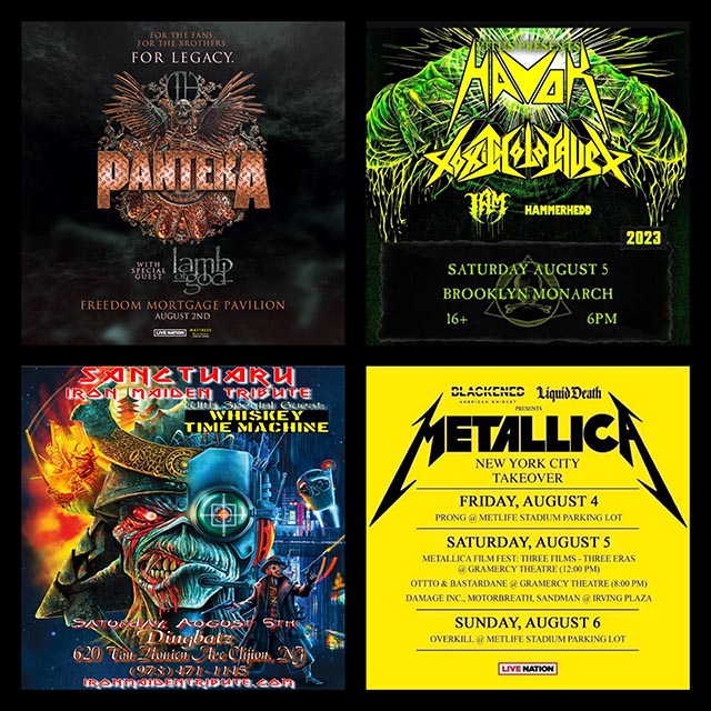 Concert Calendar (8/02-8/06): The Masses Gathering Underneath the Stars: Havok, Metallica, & more