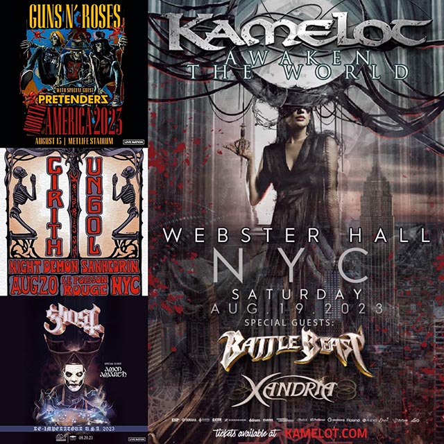 Concert Calendar (8/14-8/20): Music Is Our Life: Guns n’ Roses, Kamelot, & more