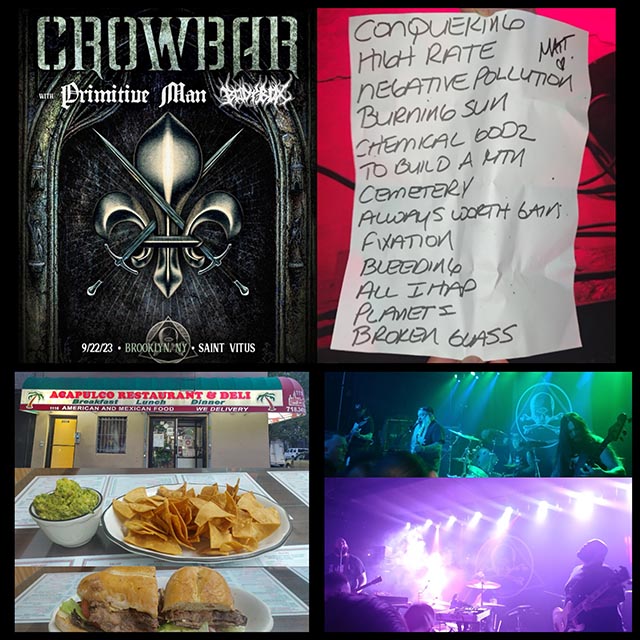 Live Gig Review: Crowbar Conquers the Saint Vitus Bar on 9/22/23