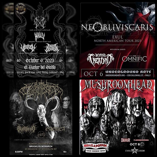 Concert Calendar (10/06-10/08): A Summer in Not-Quite-Fall. Ne Obliviscaris, Wolves in the Throne Room, & more: