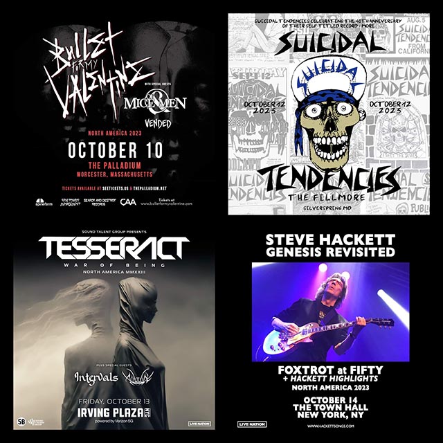 Concert Calendar (10/10-10/15): The Road to All Metal’s Eve! Venom Inc, Tesseract, & more