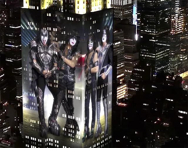 Watch KISS illuminate Empire State Building with music-to-light show marking band’s farewell shows