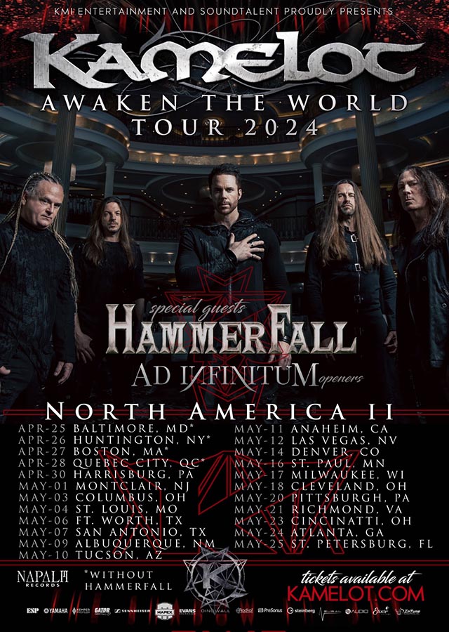 hammerfall north american tour