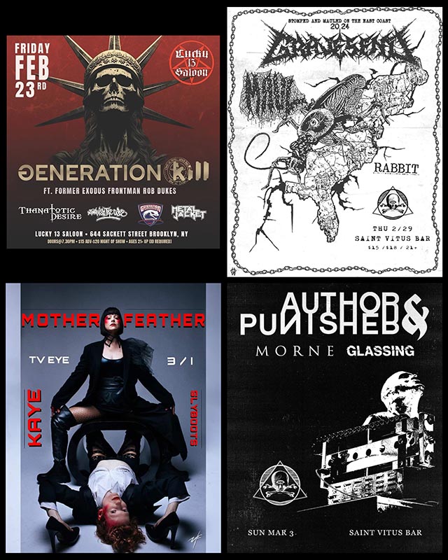 Concert Calendar (2/24-3/03): Hallucinating Blackened Silver. Gravesend, Mother Feather, & more