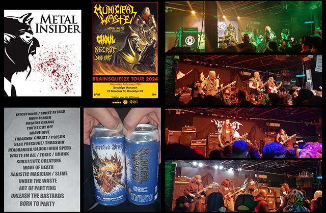 Live Gig Review: Under the Municipal Waste Command at the Brooklyn Monarch on 2/17/24