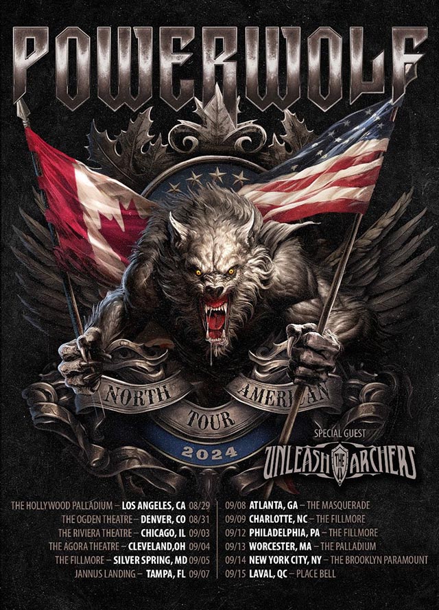 powerwolf north american tour