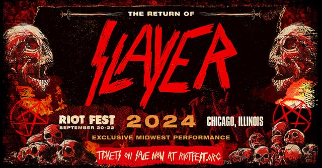Ticket Giveaway: Win 2 VIP passes to see Slayer at Riot Fest
