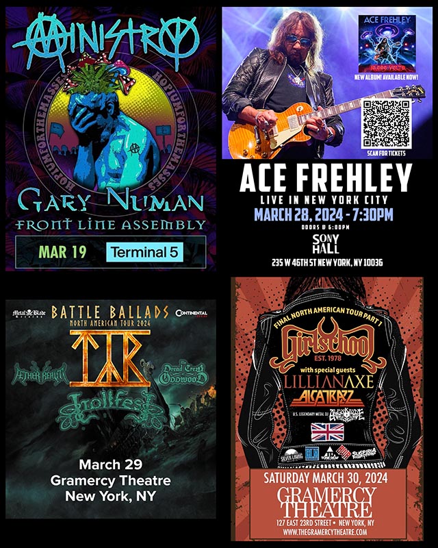 Concert Calendar (3/18-3/30) | Attend All of the Shows…What Are You Waiting For? Ministry, Ace Frehley, & more