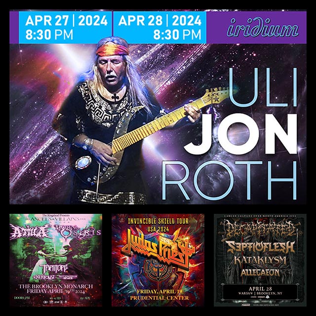 Concert Calendar (4/19-4/28): Metal Legions; Engage for Ludicrous Nights. Attila, Uli Jon Roth, & more