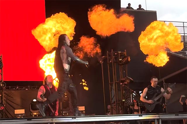 Falling In Reverse members sustain minor burns from pyro mishap at Sonic Temple