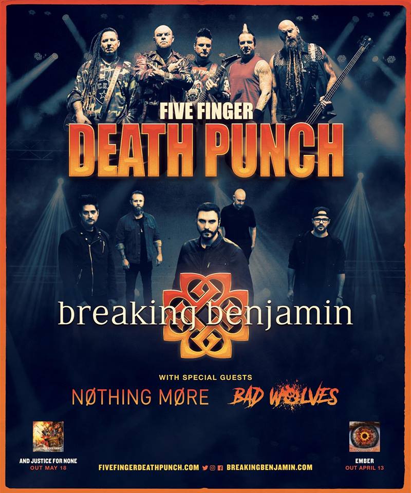 Five Finger Death Punch to release new album in May, reveals more tour dates