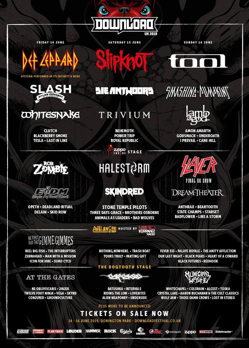 40+ Bands added to 2019 UK Download Festival line-up