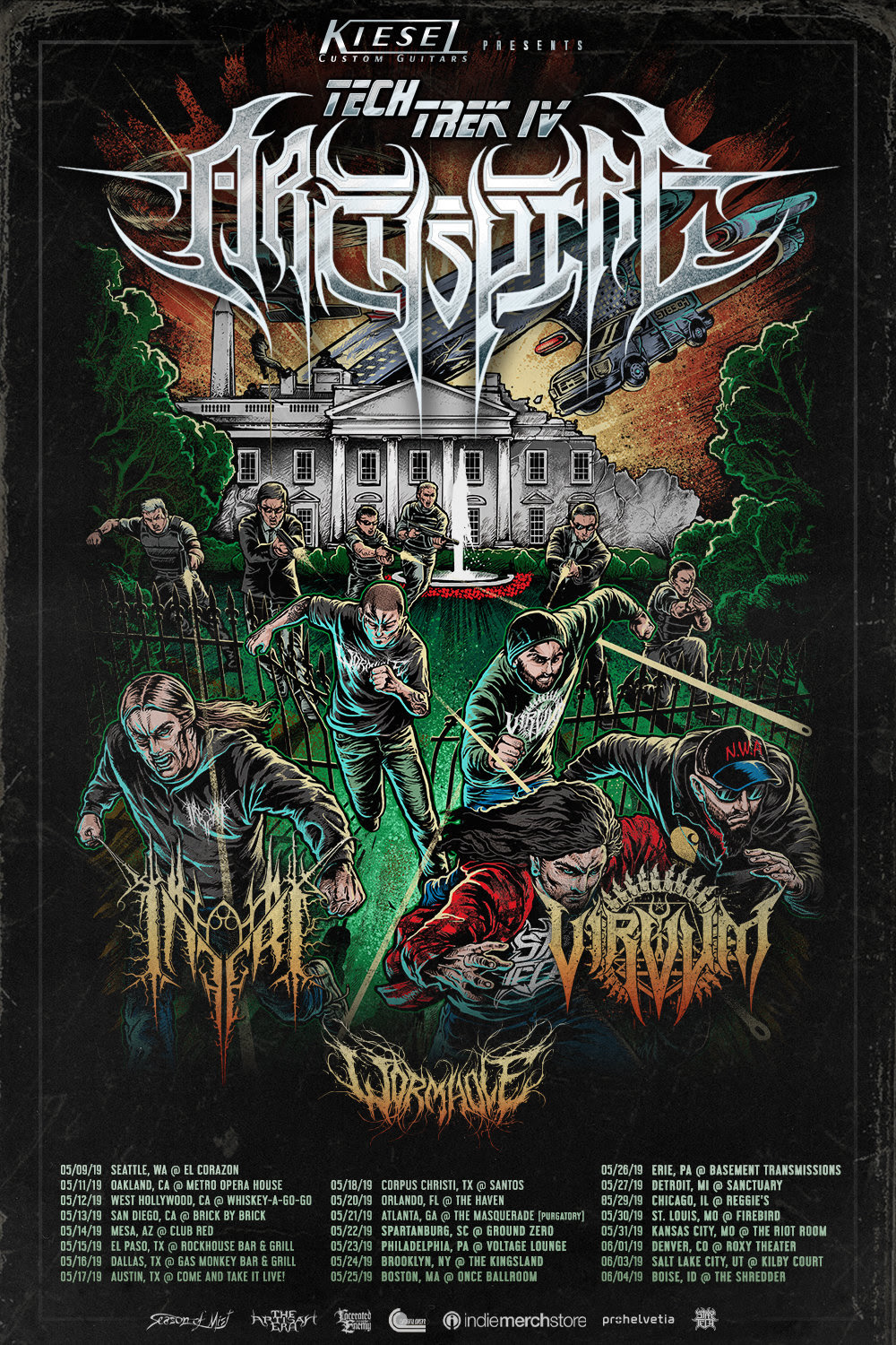 Archspire announce ‘Tech Trek IV’ Tour w/ Inferi, Vervum and Wormhole