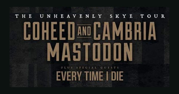 Coheed and Cambria will be hitting the road with Mastodon and Every Time I Die