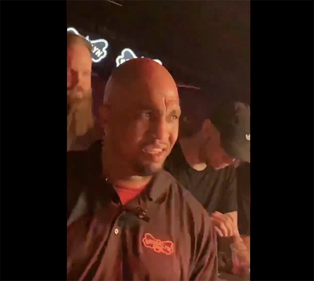 Security guard has a priceless reaction to Dance Gavin Dance